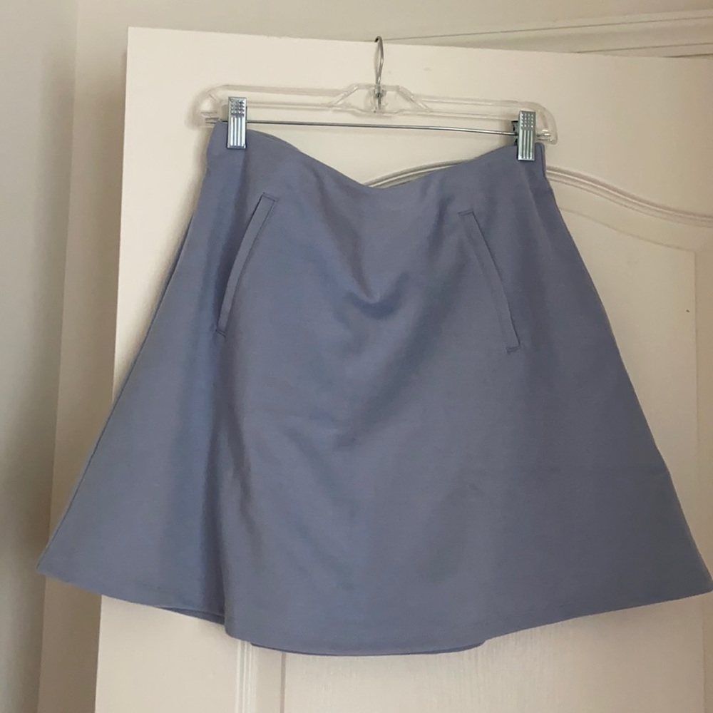 LOFT Light Blue Suede Skirt